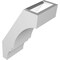 Ekena Millwork 4-in. W x 6-in. D x 10-in. H Balboa Architectural Grade PVC Knee Brace BRCP04X06X10BOA - alternate 4